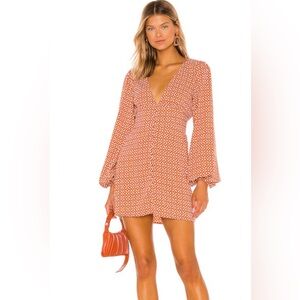 House of Harlow 1960 Alba Mini Dress in Geo Tile Print size medium